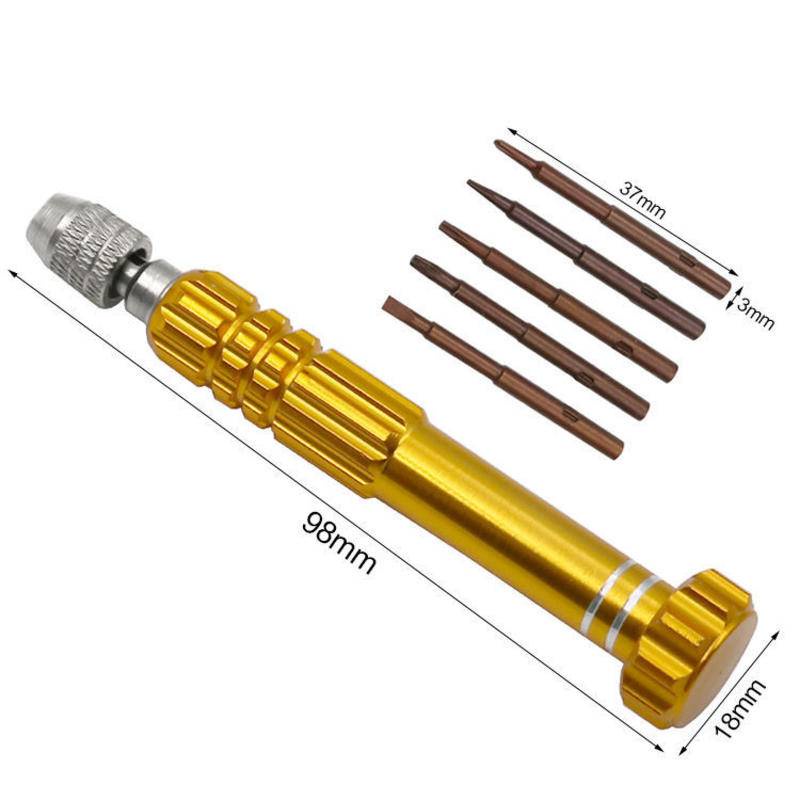 Bộ 5 Tua Vít Đơn, Tuốc Nơ Vít Nhỏ, Mắt Kính, Đồng Hồ, Máy Tính, Dao Thay Đổi Từ, Dụng Cụ Sửa Chữ