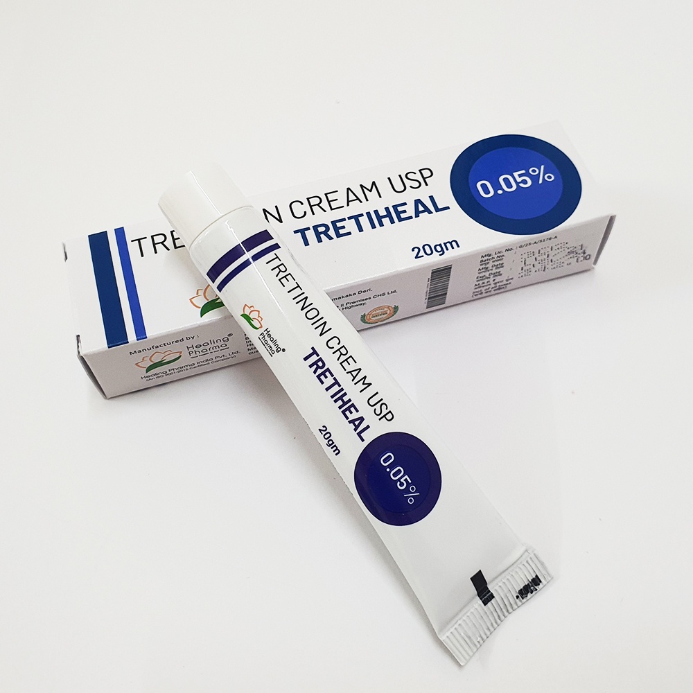 Tretinoin Tretiheal Cream Usp 0.025 0.05 0.1% 20g (tre Ấn Độ chính hãng)