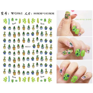 Sticker & Decal dán móng tay nhiều hình độc đáo