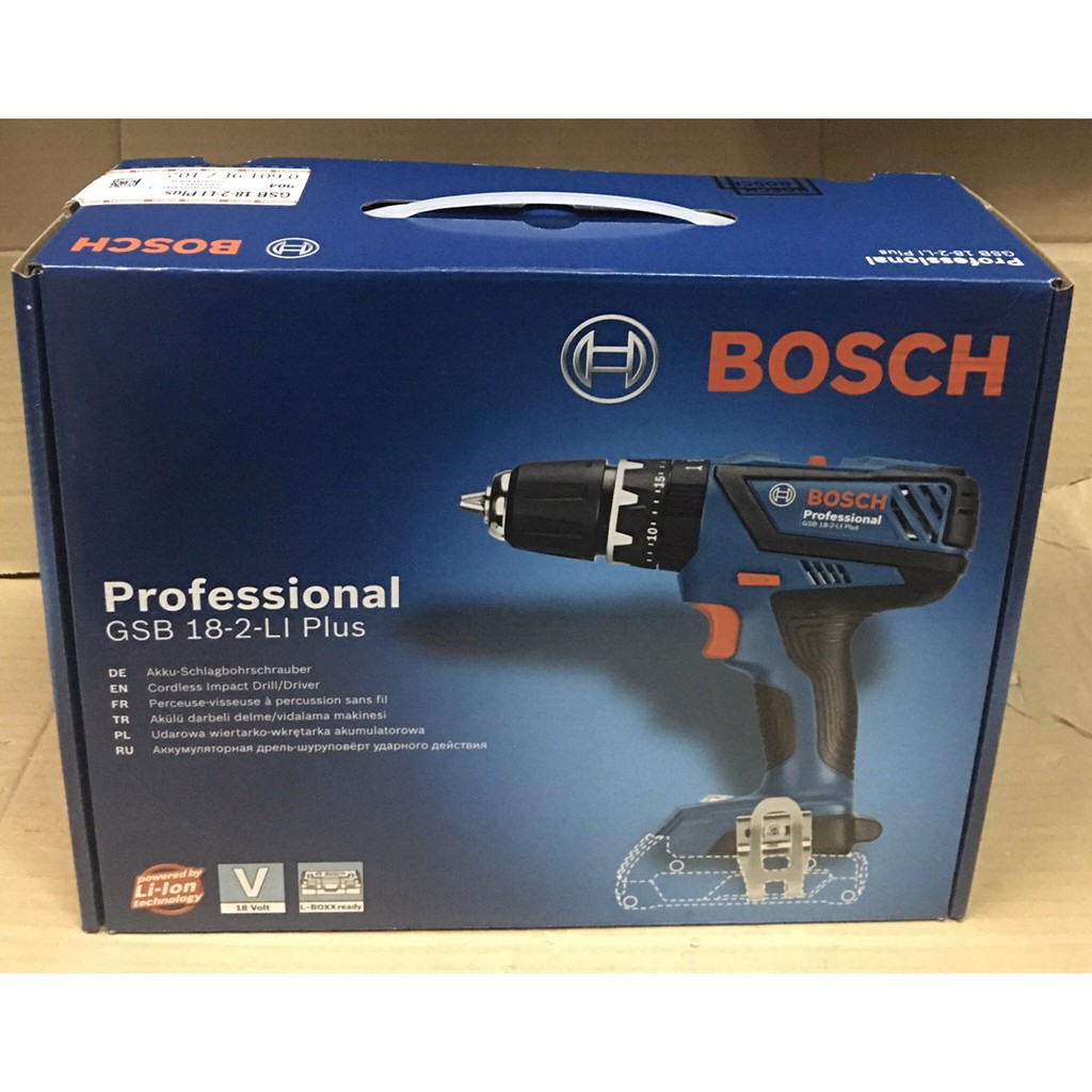 Máy khoan pin Bosch GSB 18-2-LI PLUS solo cao cấp thế hệ mới.