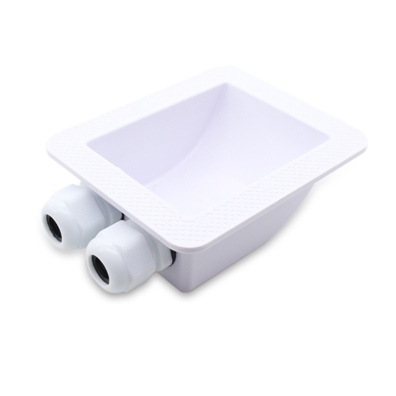 Hộp Dây Cáp Mái Nhà 1 / 2 Lỗ Bằng ABS Bền Bỉ Lắp Đặt Năng Lượng Mặt Trời Cho Tàu Thuyền RV Campervan