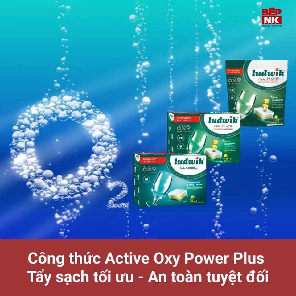 [LUDWIK NHẬP EU] Viên rửa chén Ludwik All in one ULTIMATE POWER 50 viên, giá tốt nhất, ICD MART