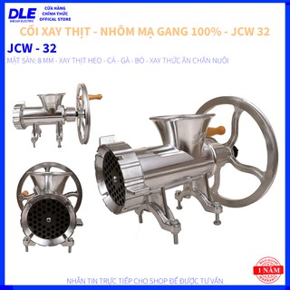 [HÀNG THÁI] CỐI XAY THỊT BẰNG TAY JCW - 32 - GANG MẠ NHÔM CHỐNG SÉT - MEAT MINCER ALUMINIUM