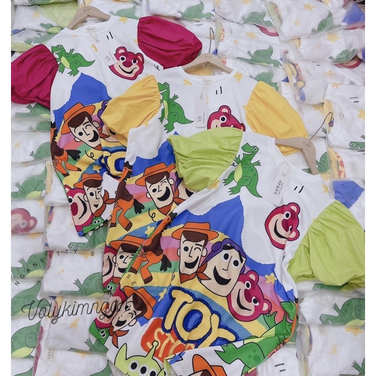 Đầm 3D tay phồng siêu đẹp,hàng loại 1 chuẩn mẫu