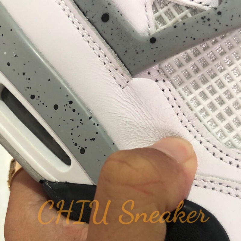 Giày Sneaker nam nữ air Jordan 4 retro “ White cement “ phiên bản cao cấp giày thể thao nam nữ Jd4