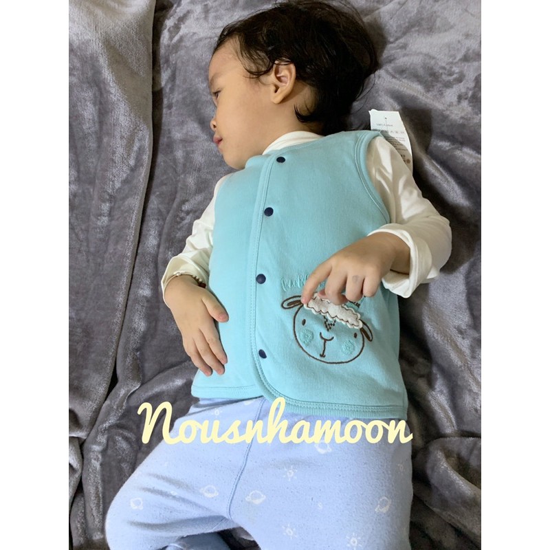 [FAFRINW05 giảm tối đa 30k đơn 150k][Xa hàng ]Áo Gile Bông Trần lót nỉ Bé Trai/Gái Lullaby (Sz 6m-4y)