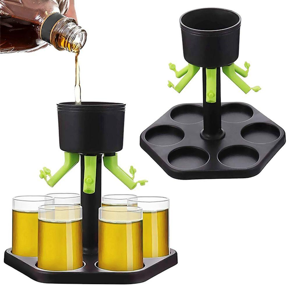 Bộ Phễu Rót Rượu 6 Ống Bằng PE Sáng Tạo Cho Bartender