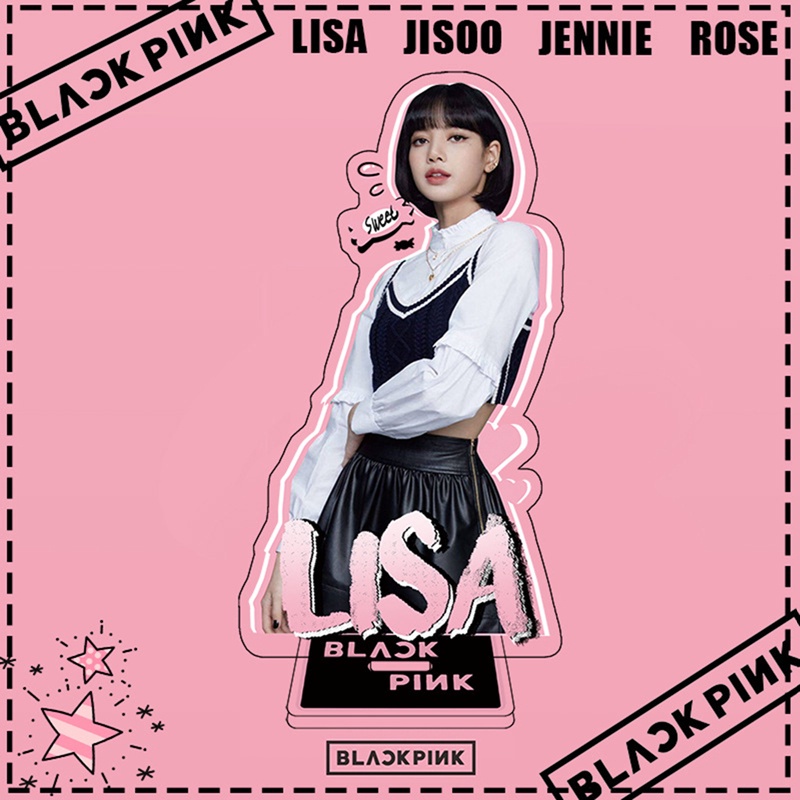 Giá đỡ trưng bày METAGIO bằng acrylic hình các thành viên trong nhóm nhạc Blackpink