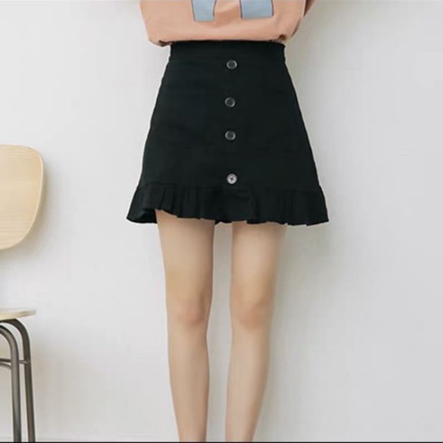 Váy đuôi cá kaki( ảnh thật)