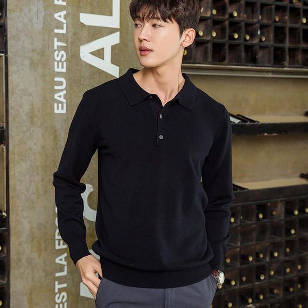 Áo PoLo Nam Dài Tay Cao Cấp, Áo Thun Polo Nam Cổ Bẻ Xang Trọng, Đẳng Cấp Mặc Cho Mùa Thu Đông | BigBuy360 - bigbuy360.vn