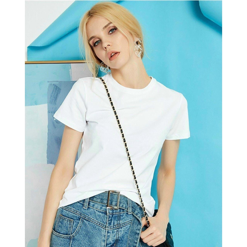 Áo phông nữ Lativ xuất dư xịn chất cotton mềm mịn, form dáng đẹp