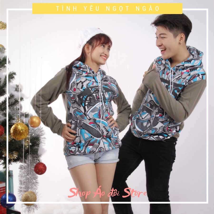 Đồ đôi nam nữ Áo váy thun tặng kèm Áo hoodie freesize dưới 55kg dành cho nữ