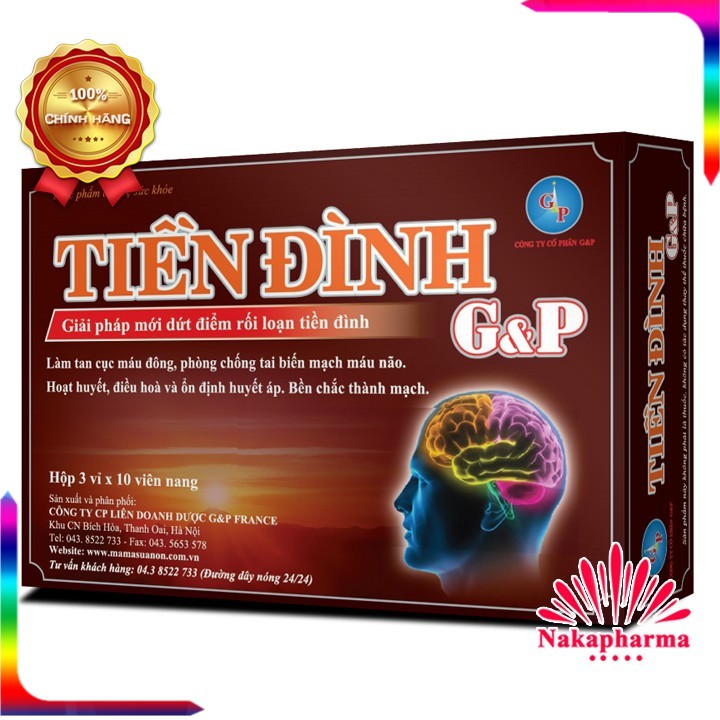Hoạt huyết T-Đình G&P – Giải pháp mới giúp giảm rối loạn tiền đình, ổn định huyết áp,tai biến mạch máu não