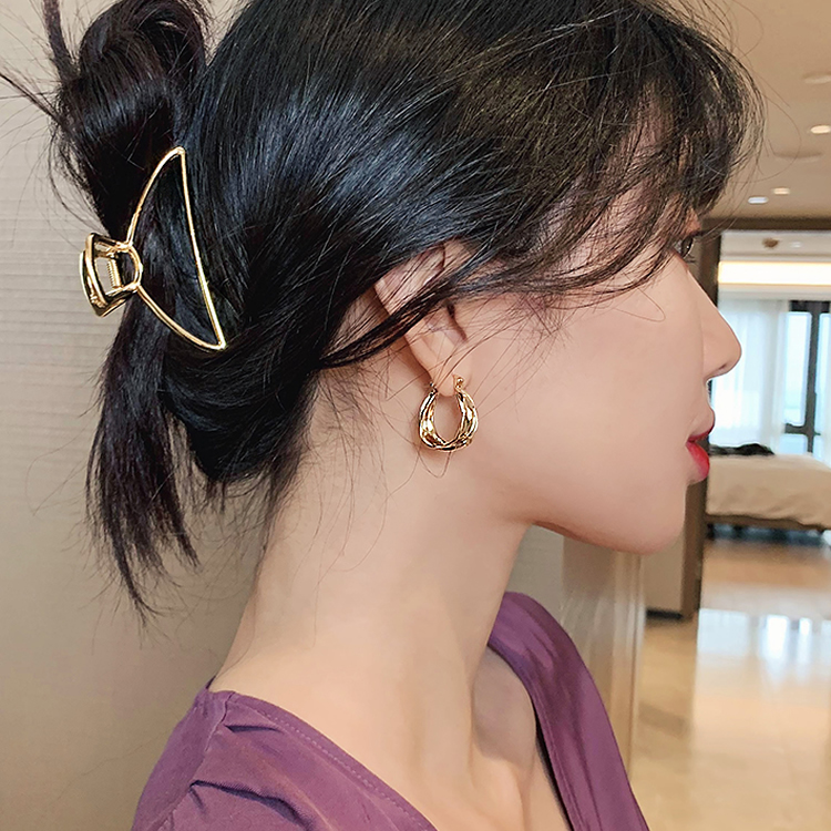 Bông Tai Mạ Bạc 925 Phong Cách Retro Hàn Quốc