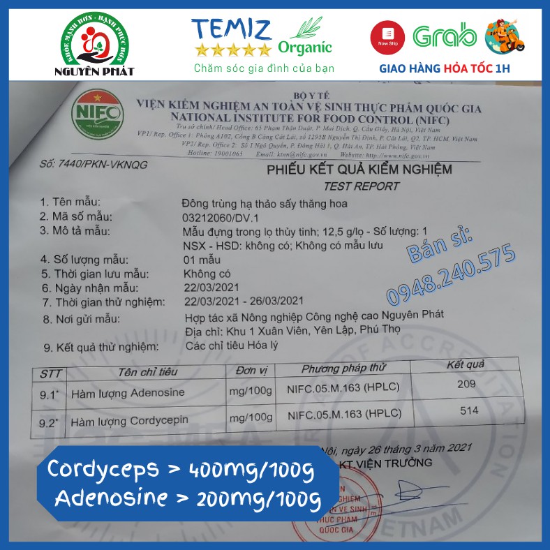 Đông Trùng Hạ Thảo sấy khô bồi bổ cơ thể, cải thiện sức khỏe, tăng sức đề kháng, hỗ trợ điều trị tim mạch, huyết áp...