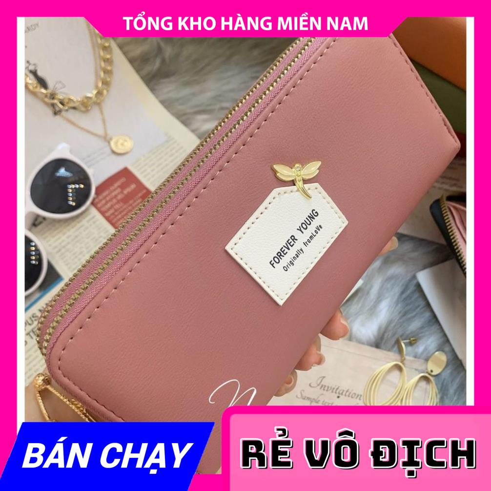 VÍ 2 KÉO LOGO CHUỒN CHUỒN XINH XẮN V1KB - 159 ⚡FREESHIP⚡100% ẢNH THẬT⚡ CHUYÊN SỈ - GIÁ TỐT  MY
