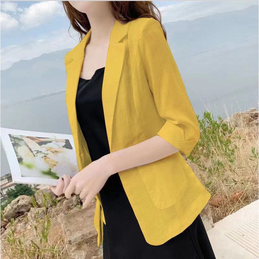 Áo khoác blazer, áo vest nữ kiểu Hàn Quốc tay lỡ, chất vải đẹp, nhiều màu - Thời trang công sở