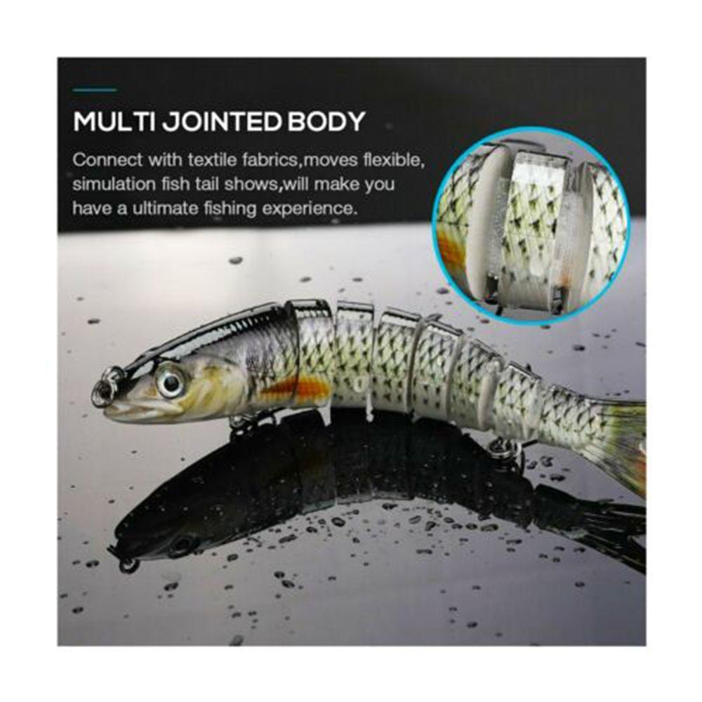 MAG 1 Mồi Câu Cá 7 Khúc Có Mắt Sống Động