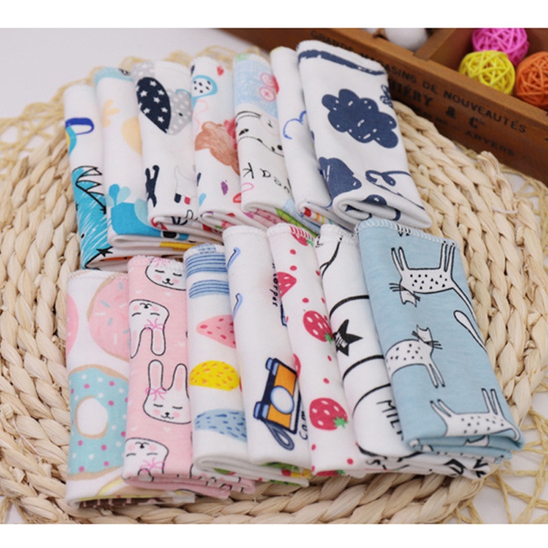 Set 5 Khăn Tắm Cotton Mềm Mại Cho Trẻ Sơ Sinh