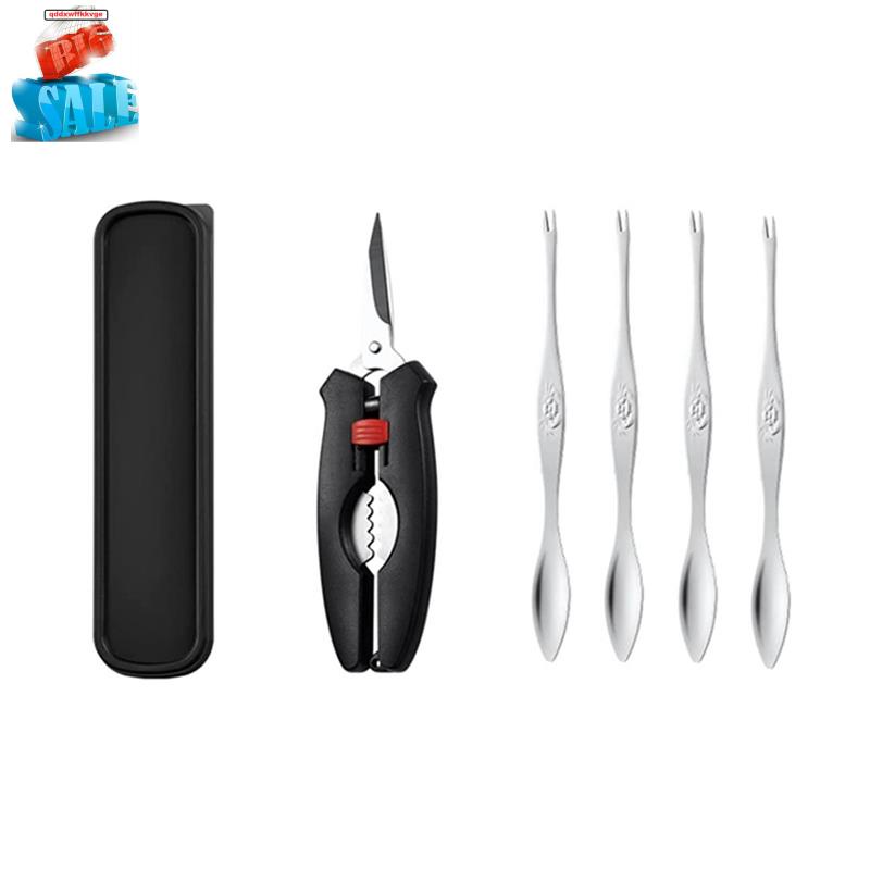 Bộ dụng cụ ăn hải sản cua tôm hùm/cua bằng thép không gỉ