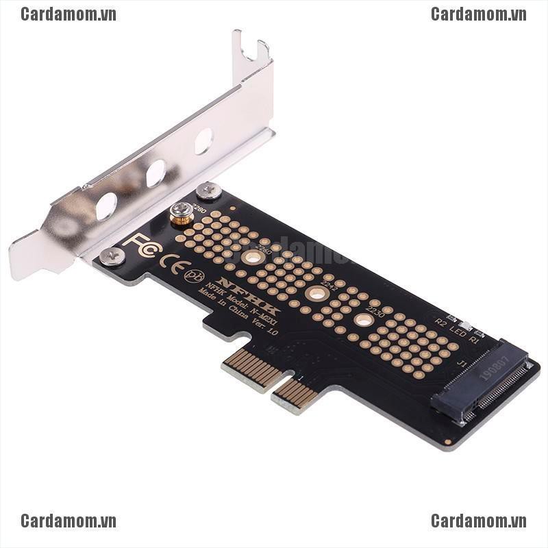 {carda} NVMe PCIe M.2 NGFF SSD to PCIe x1 adapter card PCIe x1 to M.2 card with bracket{LJ}