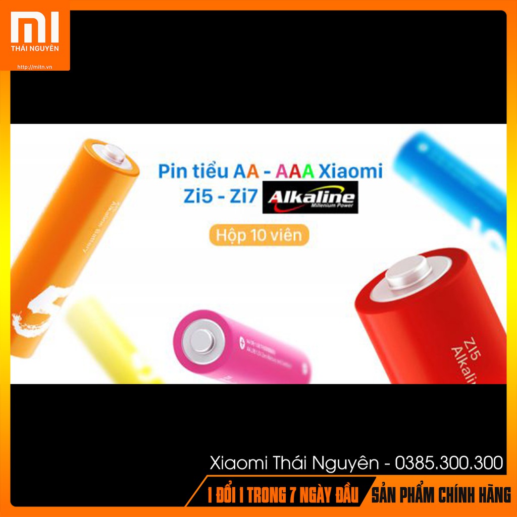 Pin tiểu AA – AAA Xiaomi Zi5 – Zi7 ALKALINE (hộp 10 viên)