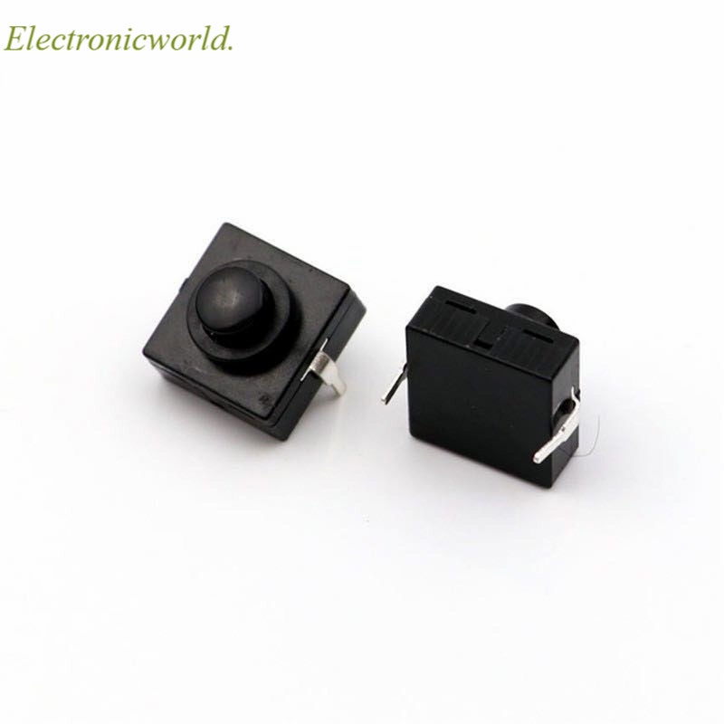 10 Công tắc đèn pin siêu mỏng 12x12 X 9.4mm 2 chấu tự khóa