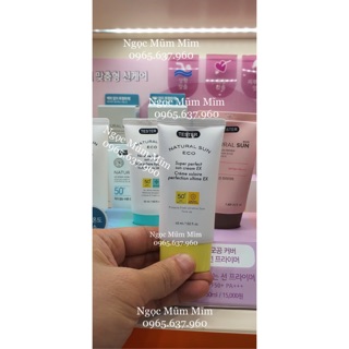 Kem chống nắng natural sun eco super perfect sun cream EX SPF50+ PA++++ mẫu mới