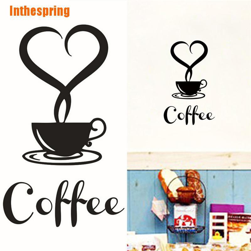 Decal Dán Tường Cà Phê