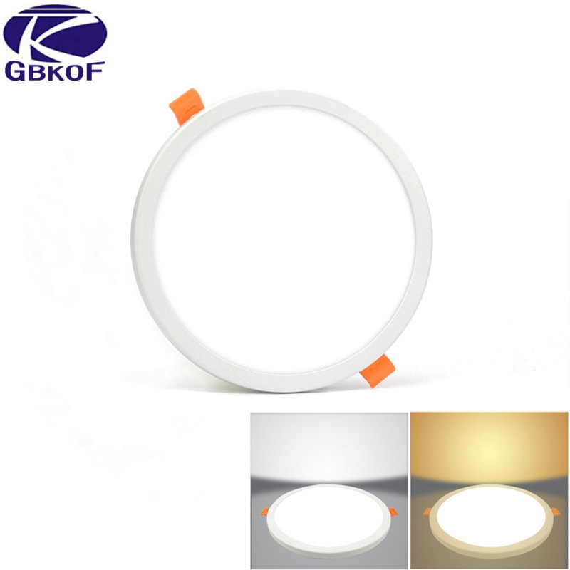 GBKOF LED Panel Lights Ultrathin Surface Downlight 220V Squar/ Round Panel Light White/Warm Indoor Bedroom LED Light