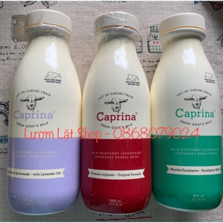 SỮA TẮM SỮA DÊ TƯƠI TẠO BỌT FOAMING BATH CAPRINA 800ML