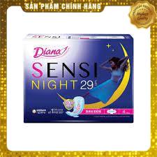 Băng Vệ Sinh Diana Super Night 35cm/29cm Có Cánh Ban Đêm