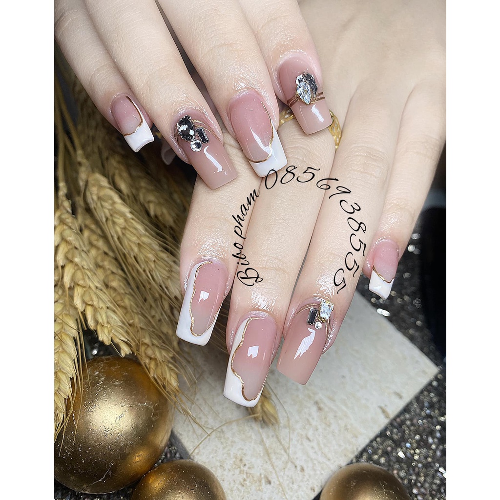 Phụ kiện nail - Đá  sét 20 viên mix 2 màu