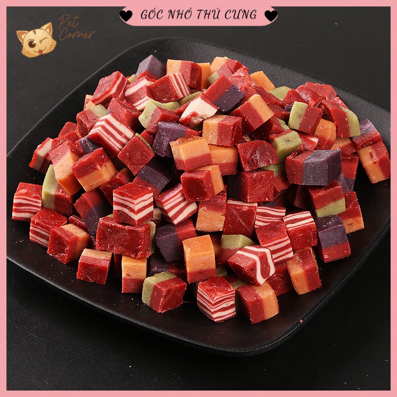 [CAO CẤP] Thịt viên Meat Cube Hello Joy cho chó - Bánh thưởng viên thịt bò cho thú cưng (500g)