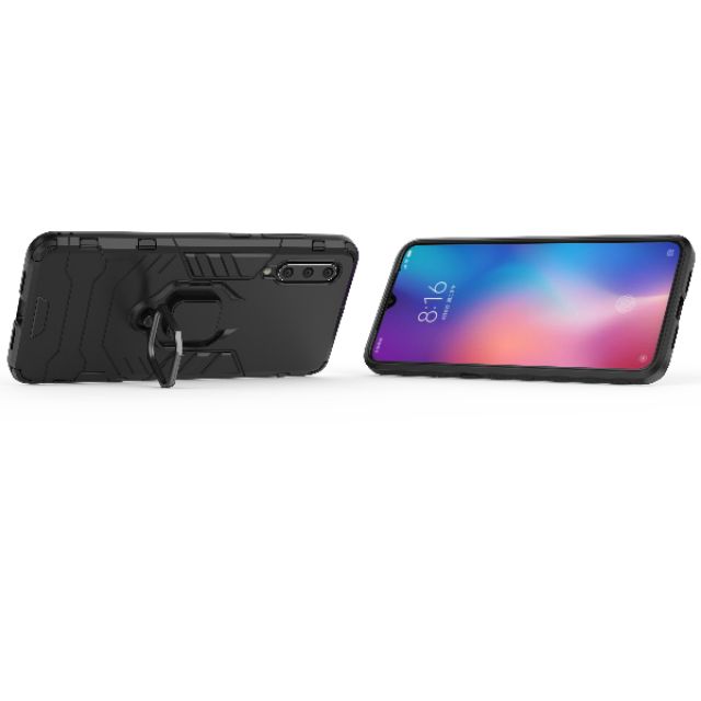 Ốp lưng Xiaomi Mi 11 Ultra / Mi 9se chống sốc Iron Man Iring cao cấp giá đỡ xem phim