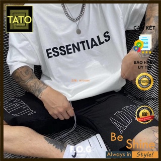 Áo thun cotton essentials unisex form rộng , áo phông cổ tròn basic thời trang nam nữ