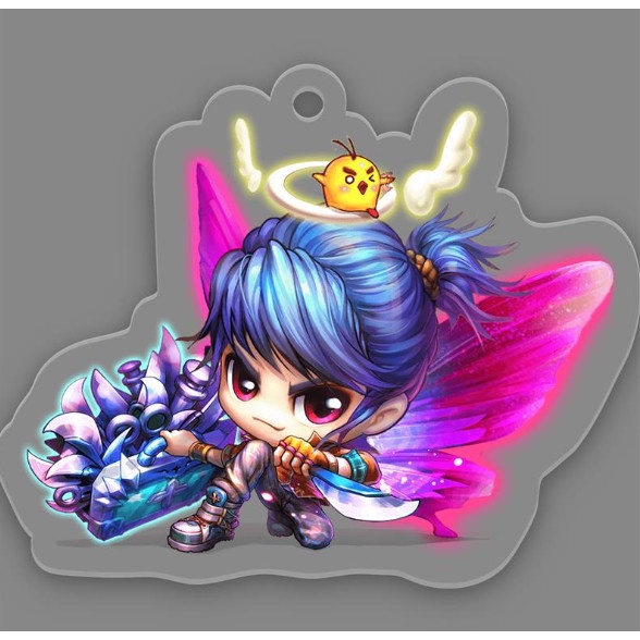 Mã QR in theo yêu cầu và móc khóa mica game gunny thiết kế theo yêu cầu