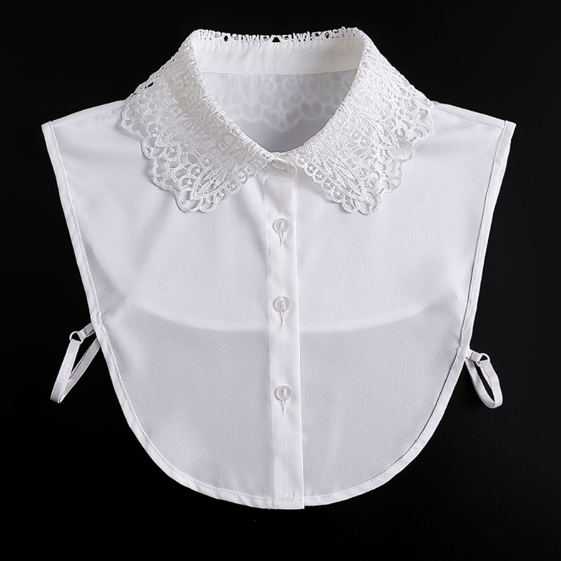 Cổ áo giả thêu họa tiết màu trắng có thể tháo rời trang trí cho nữ
 | BigBuy360 - bigbuy360.vn