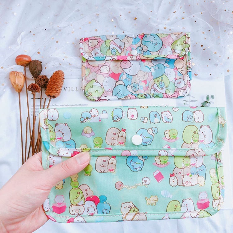 Túi Đựng Khẩu Trang Tạm Thời Chống Bụi Họa Tiết Sumikkogurashi Dễ Thương