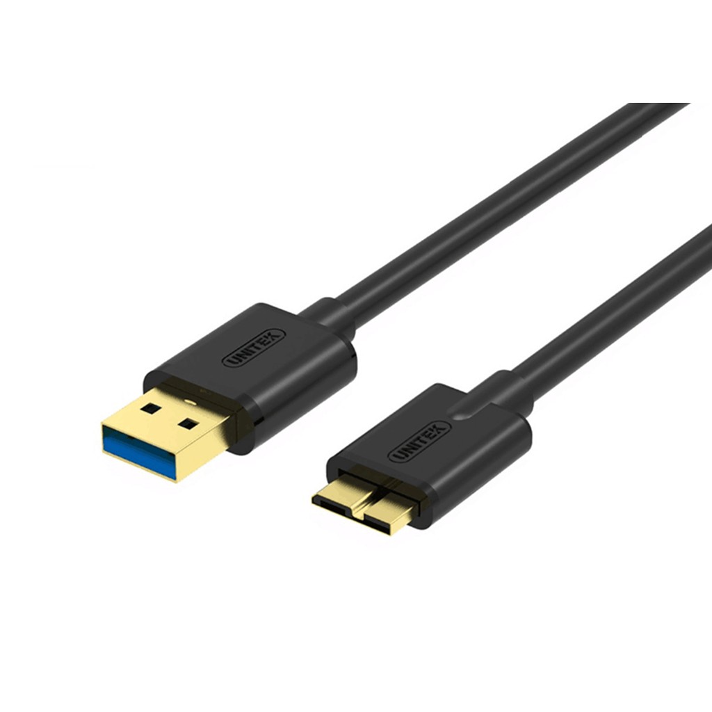 Cáp Usb Micro-B Unitek 1m Y-C 461 bbk 461 gbk (3.0), 2m YC 463 GBK Cáp dữ liệu ổ cứng di động 3.0 Unitek YC 461BBK