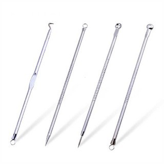 Bộ sản phẩm 4 nhíp gắp mụn, nặn mụn.