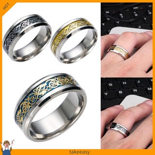 Thoải Mái| Nhẫn Titan KiểU DáNg Đơn GiảN Cho Nam