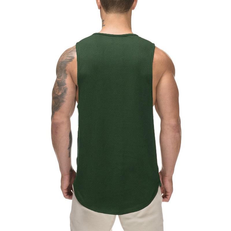 Áo thun ba lỗ thể thao mau khô họa tiết độc đáo cho nam