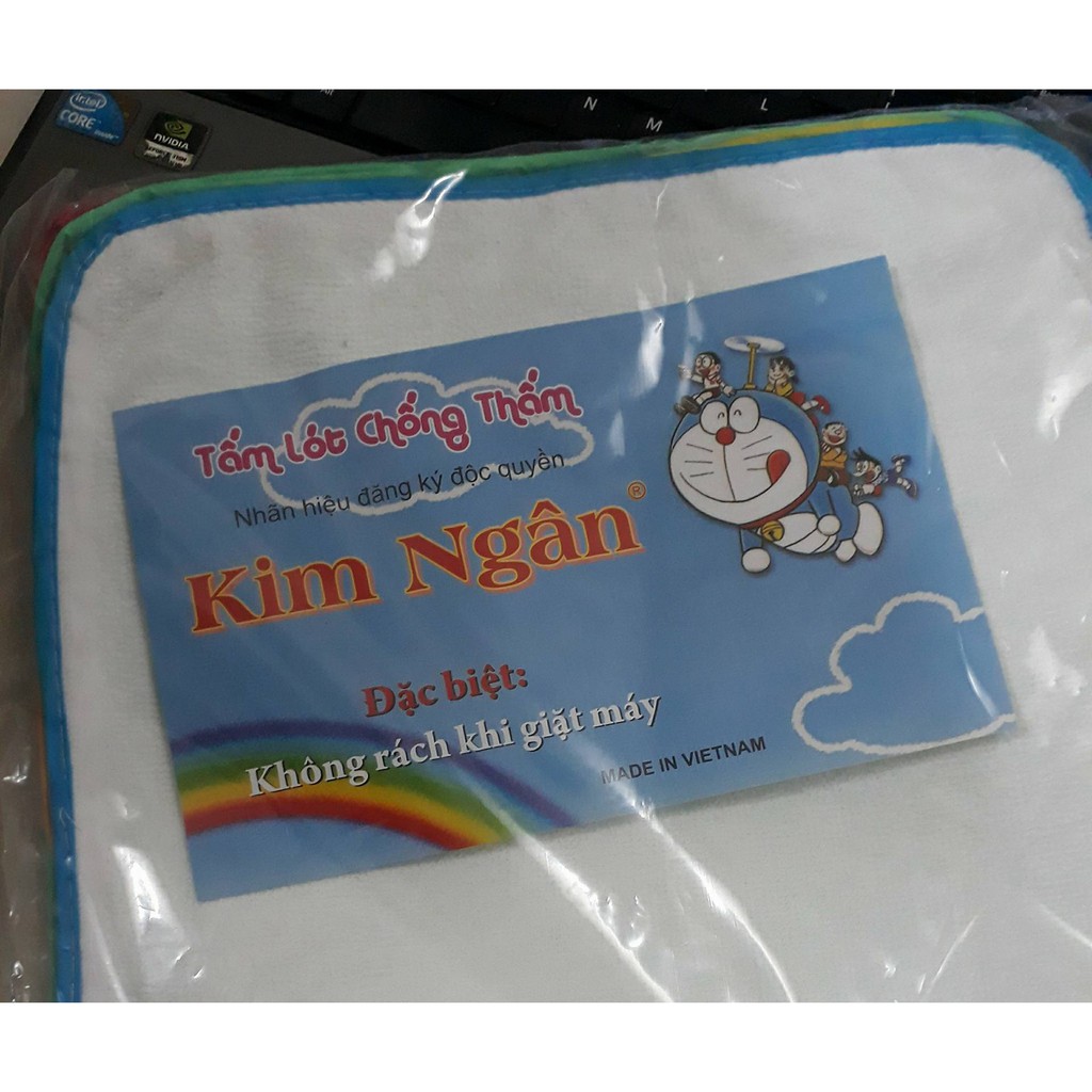 Tấm lót chống thấm Doremon - Kim Ngân, 30x35cm. Tấm lót sơ sinh