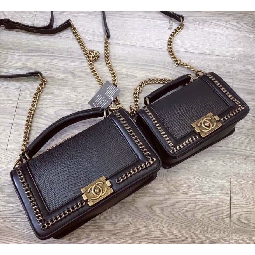 Túi xách chanel dây vàng mitishop1990/Mã 000103/ Màu đen