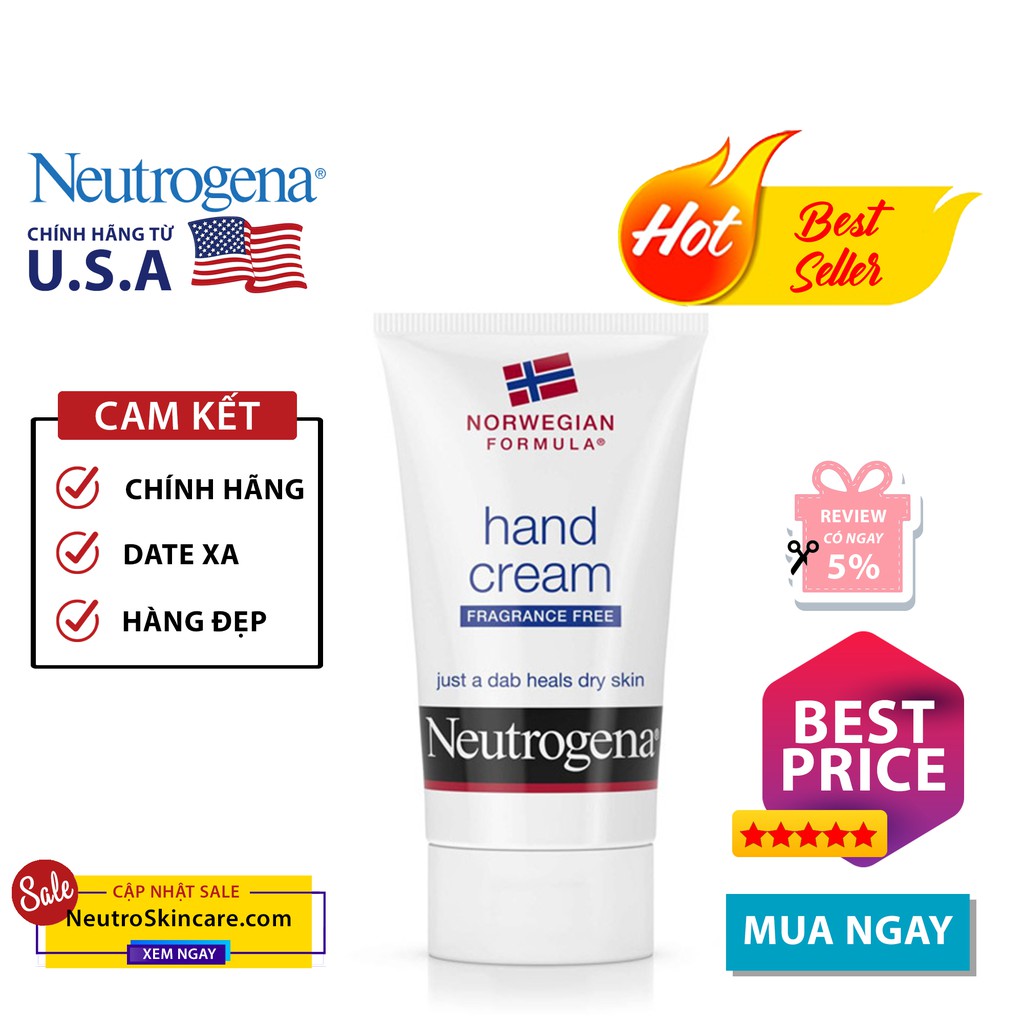 Kem dưỡng da tay Neutrogena Hand Cream Fragrance Free