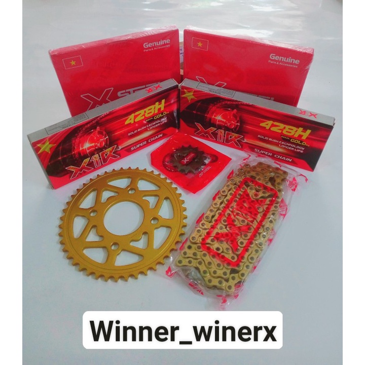 Nhông sên dĩa x1r chính hãng lắp xe ex135/150.winer v1 . winer x.sirius. wave ....