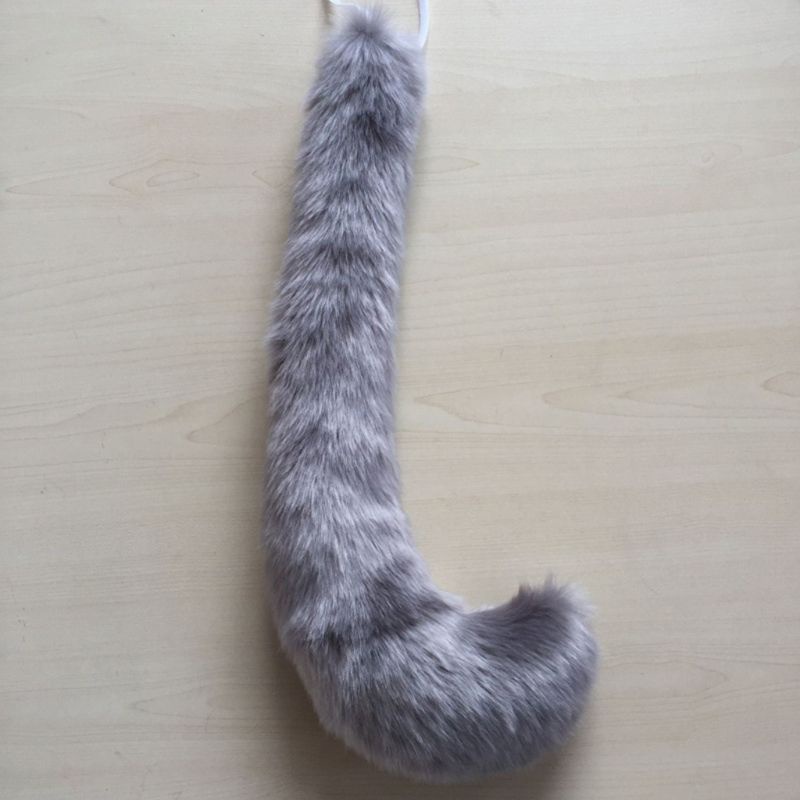 Khăn Bandana Đuôi Dài Màu Trơn Hóa Trang Mèo / Sói Bằng Bông Cho Người Lớn Và Trẻ Em