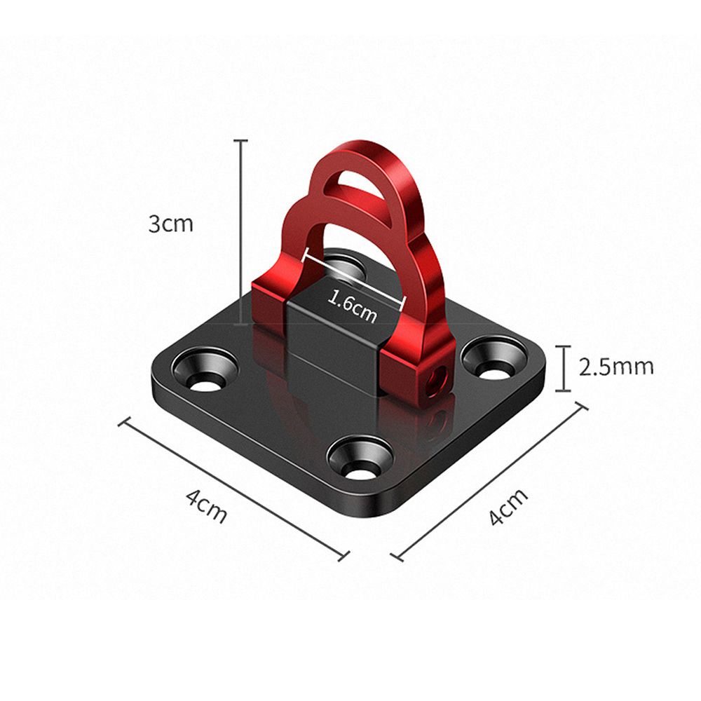 Móc cần câu cá bằng hợp kim nhôm gấp gọn siêu bền nhiều màu sắc tiện dụng