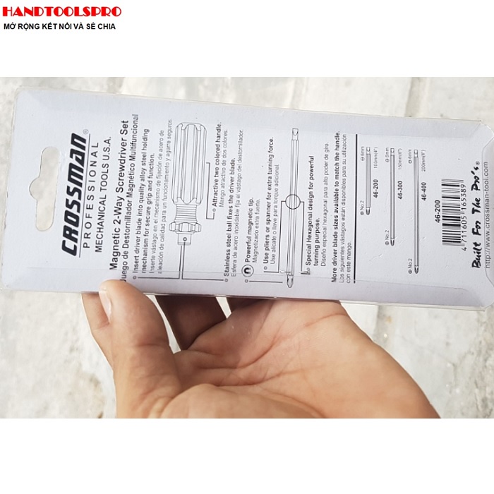Tô vít 2 đầu cán trong 6x100mm Crossman 46-200